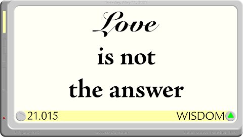 LOG Entry 21.015 Love & Hate