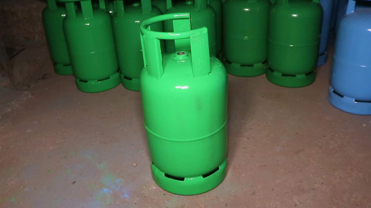 Gas Cylinder Manufacturing in a local factory.