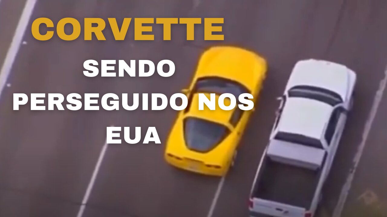 Corvette being chased live on USA streets. [Perseguição nos EUA]