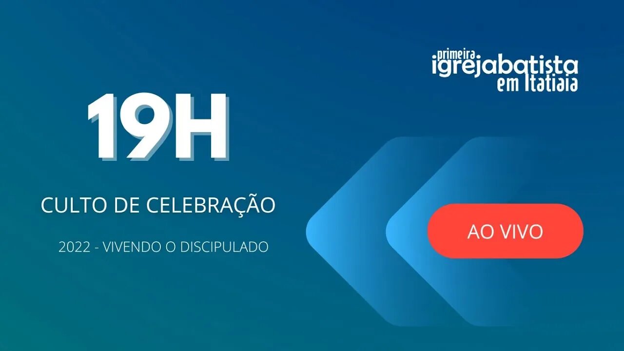 CULTO DE CELEBRAÇÃO | NOITE | 18 DEZEMBRO DE 2022 | 19h.