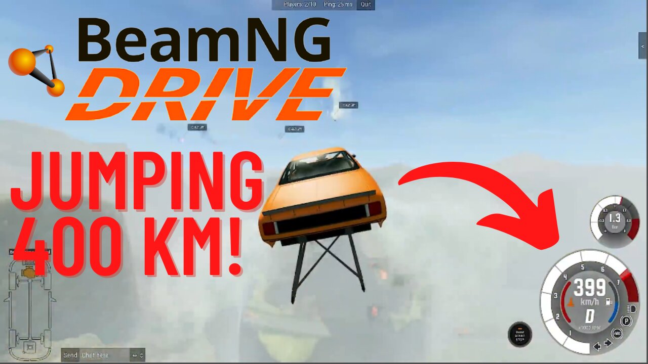 BeamNG Drive | Jumping at over 400 km per hour | Car Crashes Compilation