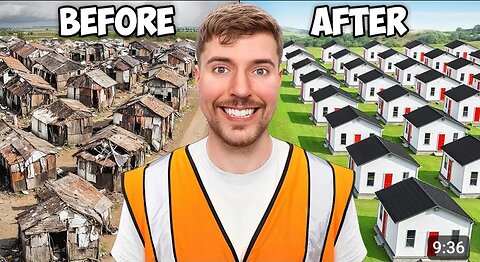 I built 100 houses and gave them away.