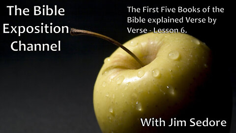 The first five books of the Bible explained Verse by Verse - Lesson 6