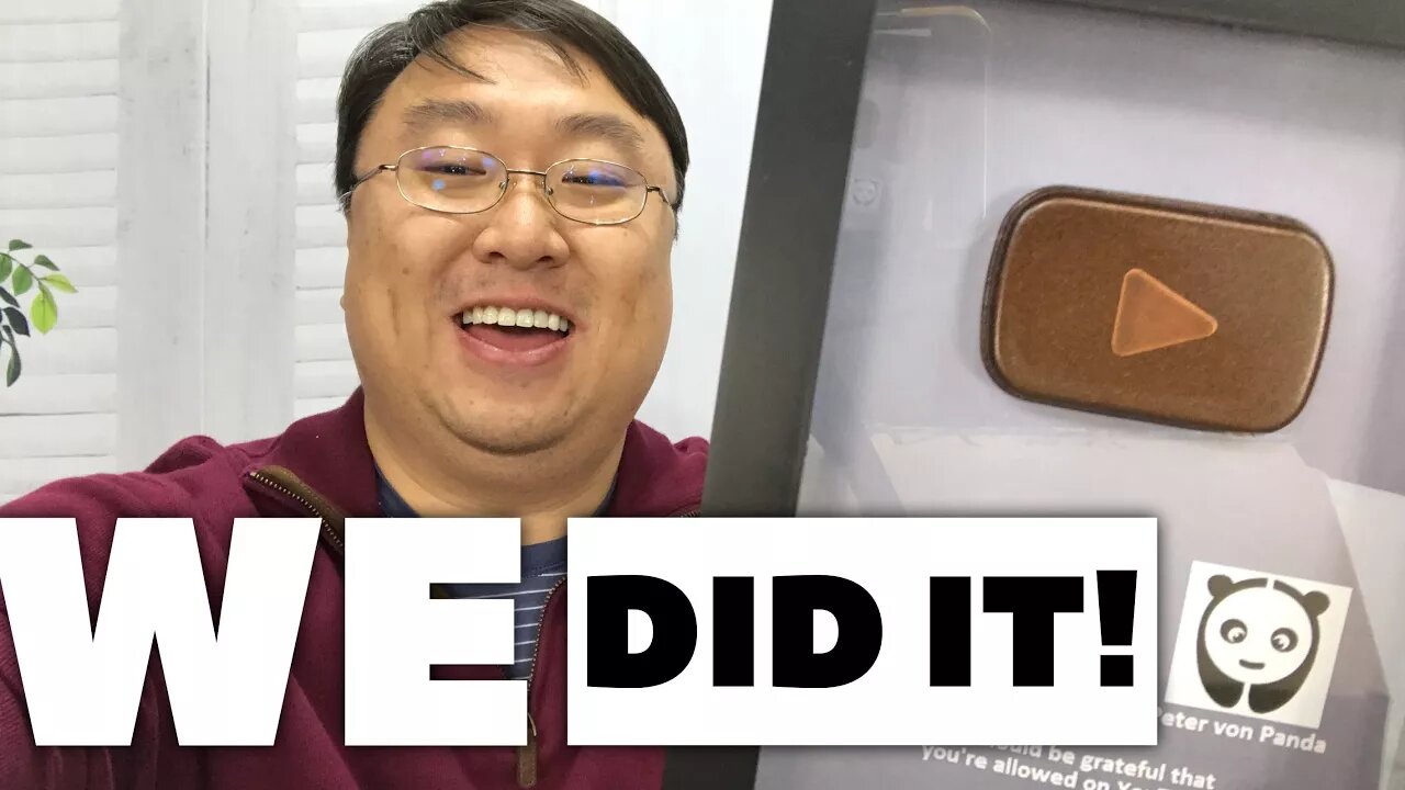 Bronze YouTube Play Button for 25,000 Subscribers... We did it!!