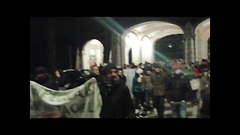 Manifestação Em Turim Itália 4/12/21