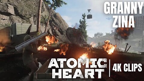 Granny Zina Versus An Army Of Drones | Atomic Heart 4K Clips