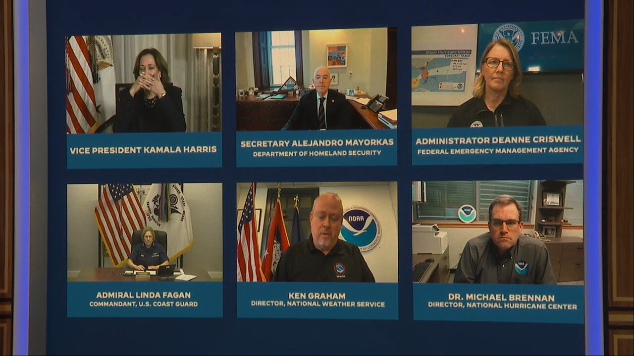 Vice President Harris Covers Her Mouth During Live Broadcast, Appears To Talk To Staff