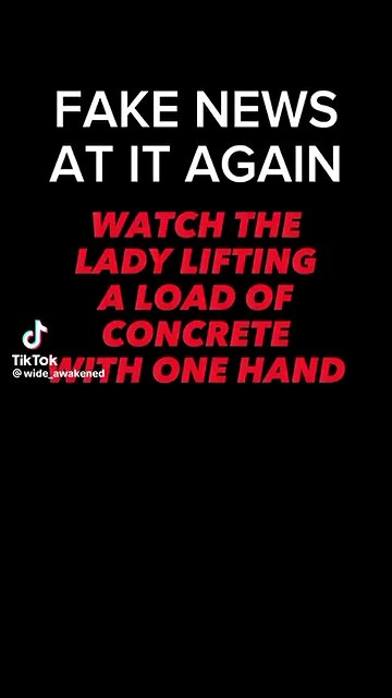 Fake Concrete = Fake news