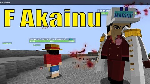 Luffy quebra akainu na porrada com gear 5 e vinga ACE punho de fogo minecraft 1.16.5