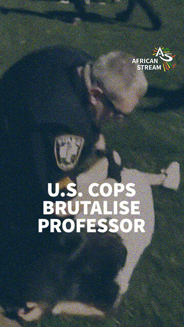 U.S. COPS BRUTALISE PROFESSOR