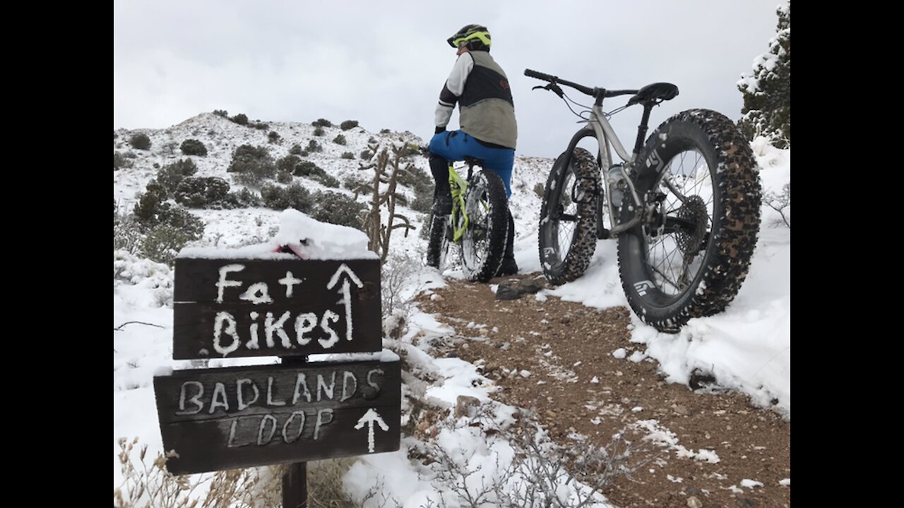 Fat biking desert singletrack