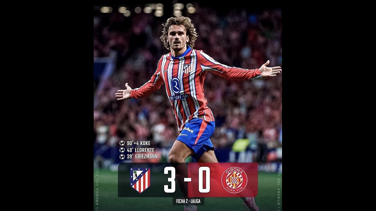 Highlight Atletico Madrid 3 - 0 Girona 2024/08/26