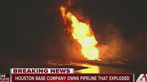 Crews fighting large pipeline explosion in KC