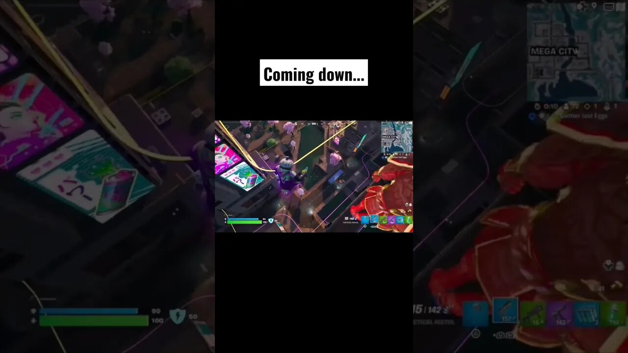 Coming down... #shorts #fortnite