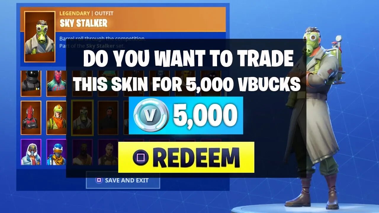 NEW FORTNITE UPDATE! TRADE SKINS FOR VBUCKS IN FORTNITE! (FORTNITE BATTLE ROYALE)