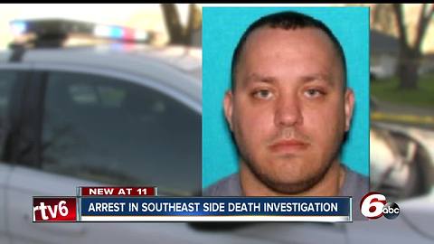 Man arrested in connection with body found in home on Indy's southeast side