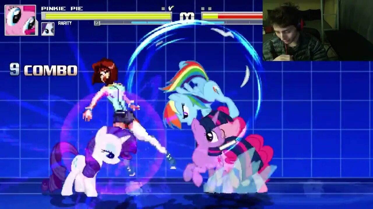 My Little Pony Characters (Twilight Sparkle, Rainbow Dash, And Rarity) VS Tea Gardner In A Battle