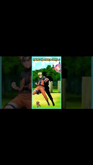 PAUSE NA HORA CERTA E COMENTE. O NARUTO TA NERVOSO! #shorts