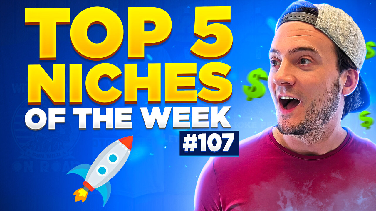 TOP 5 NICHES 🔥 Print on Demand Niche Research # 107 — (5/29/2022)