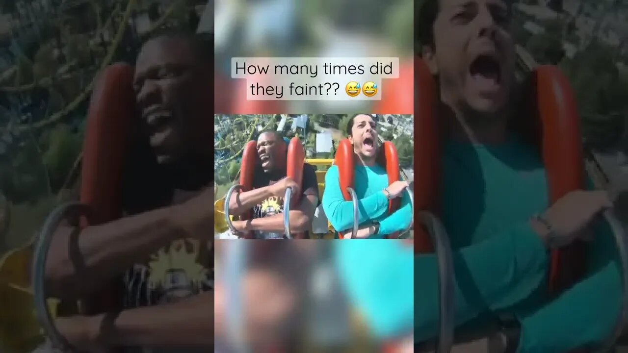 What happens when you faint on a ride 🎢 #shorts