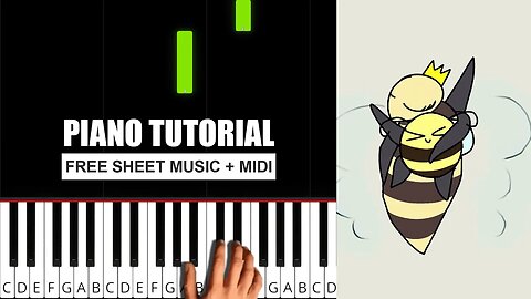 Bee acquires help to do a silly dance - (BEGINNER) Piano Tutorial