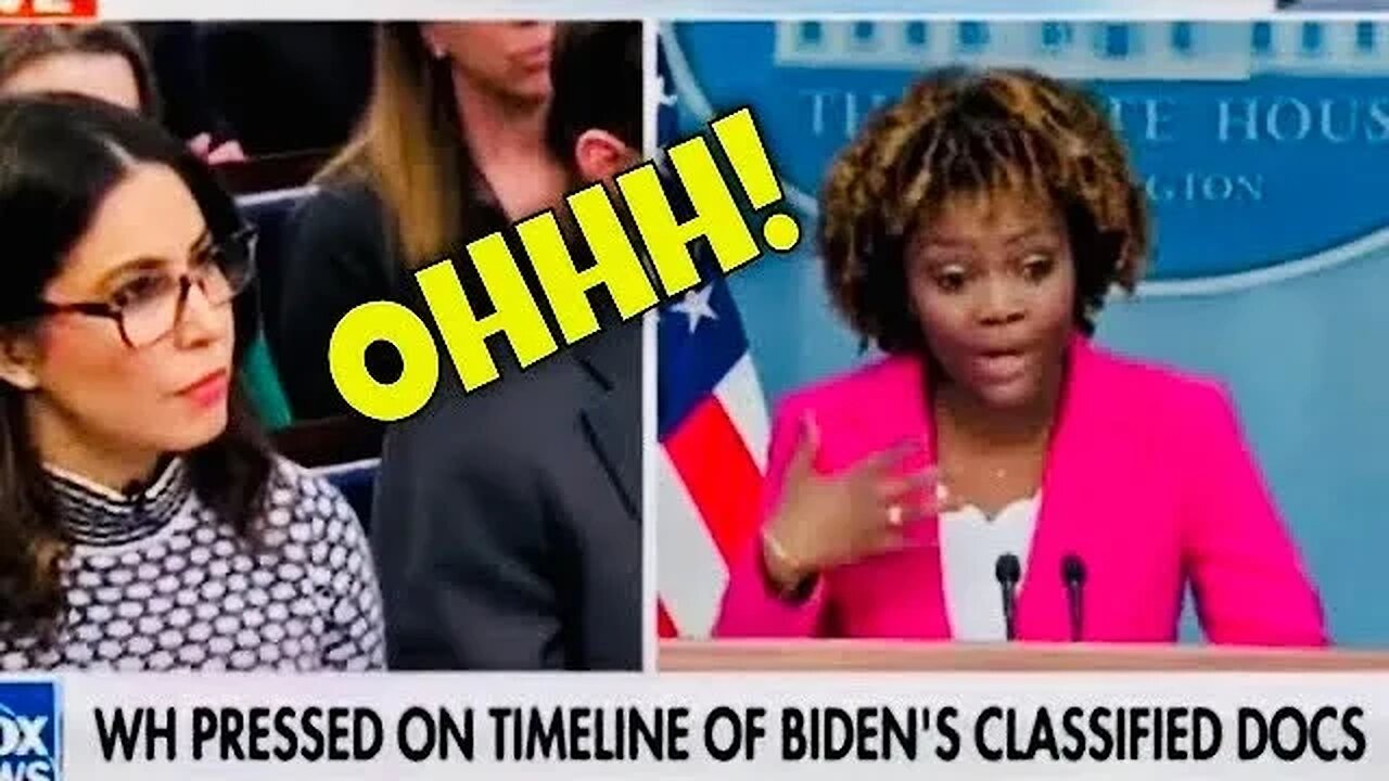 MSM Reporter GRILLS Karine Jean-Pierre TODAY on DISHONESTY over Biden’s Classified Documents