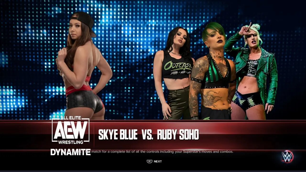 AEW Dynamite Skye Blue vs Ruby Soho Semi-Final match of the Women’s Owen Hart Tournament