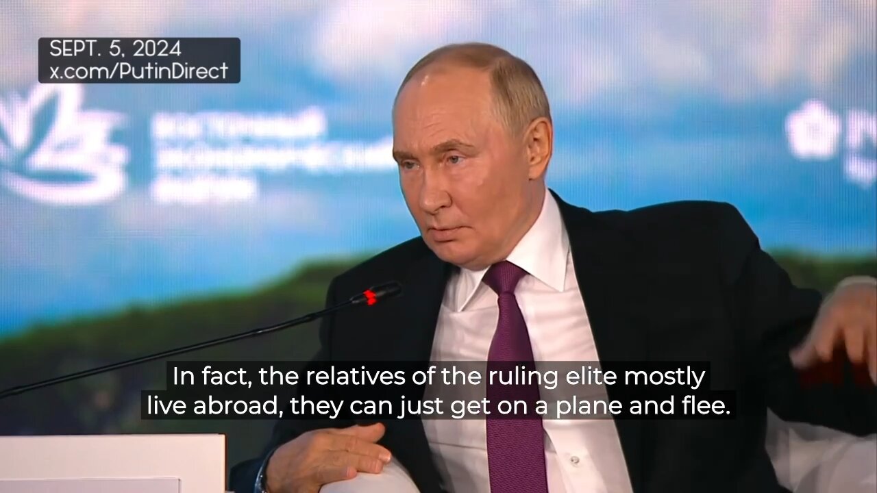 President Putin: Ukraine is being bled dry and will soon need to start drafting students.