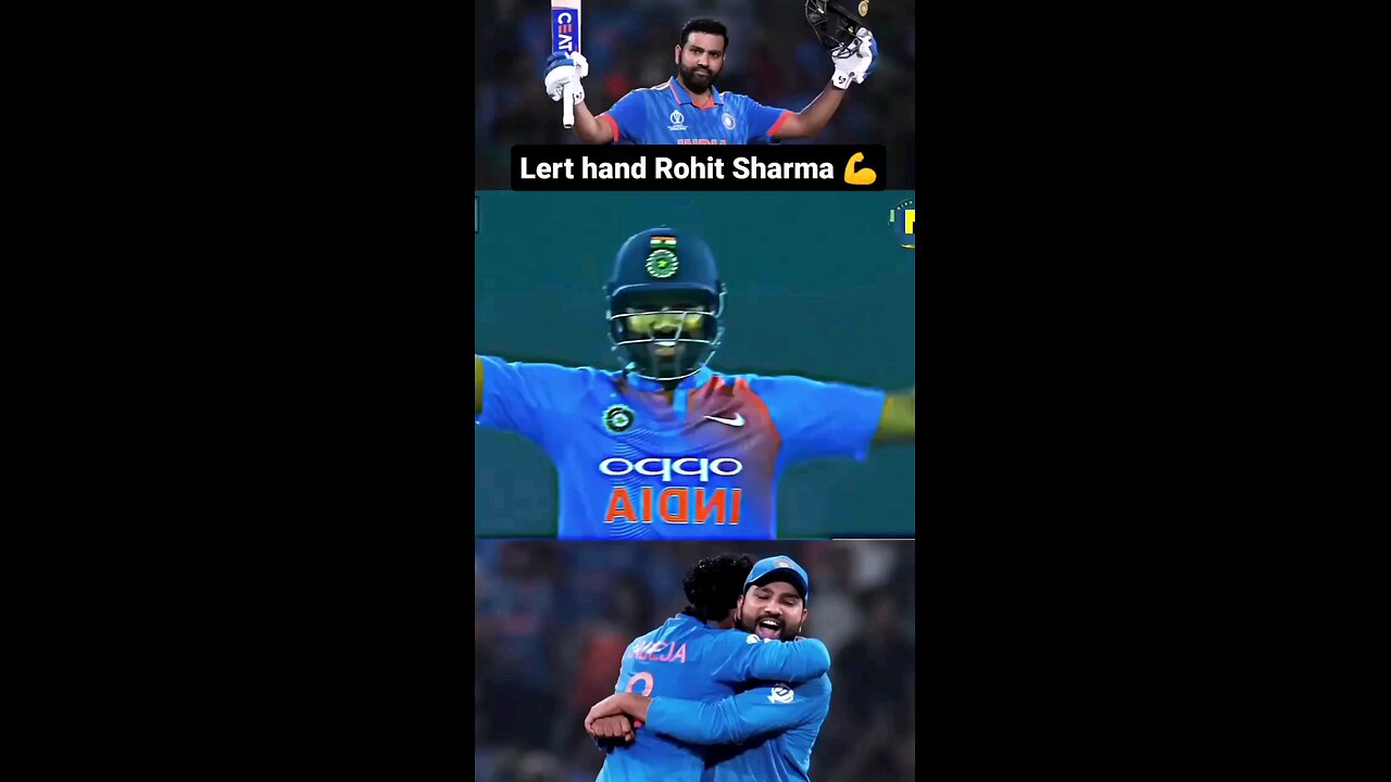 left handed batsman hitman rohit sharma #rumble