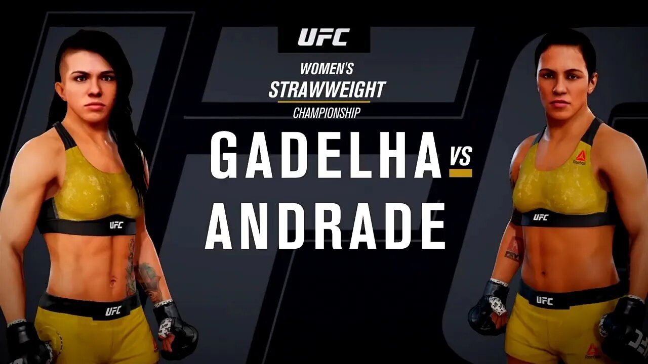 EA Sports UFC 3 Gameplay Jessica Andrade vs Claudia Gadelha