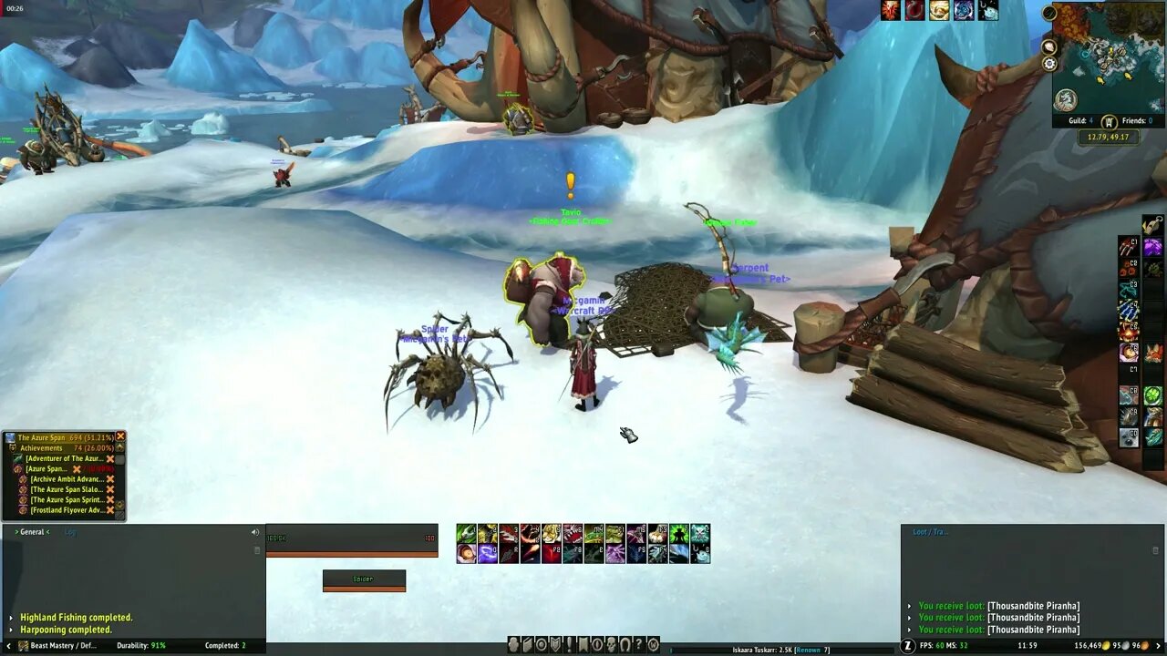 World of Warcraft Dragonflight Harpooning