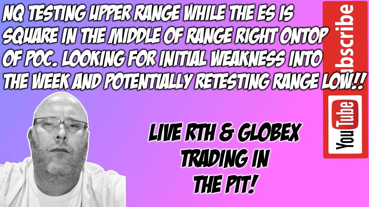 NQ Top of Range ES Middle Balance - SP 500 NQ 100 - The Pit Futures Trading