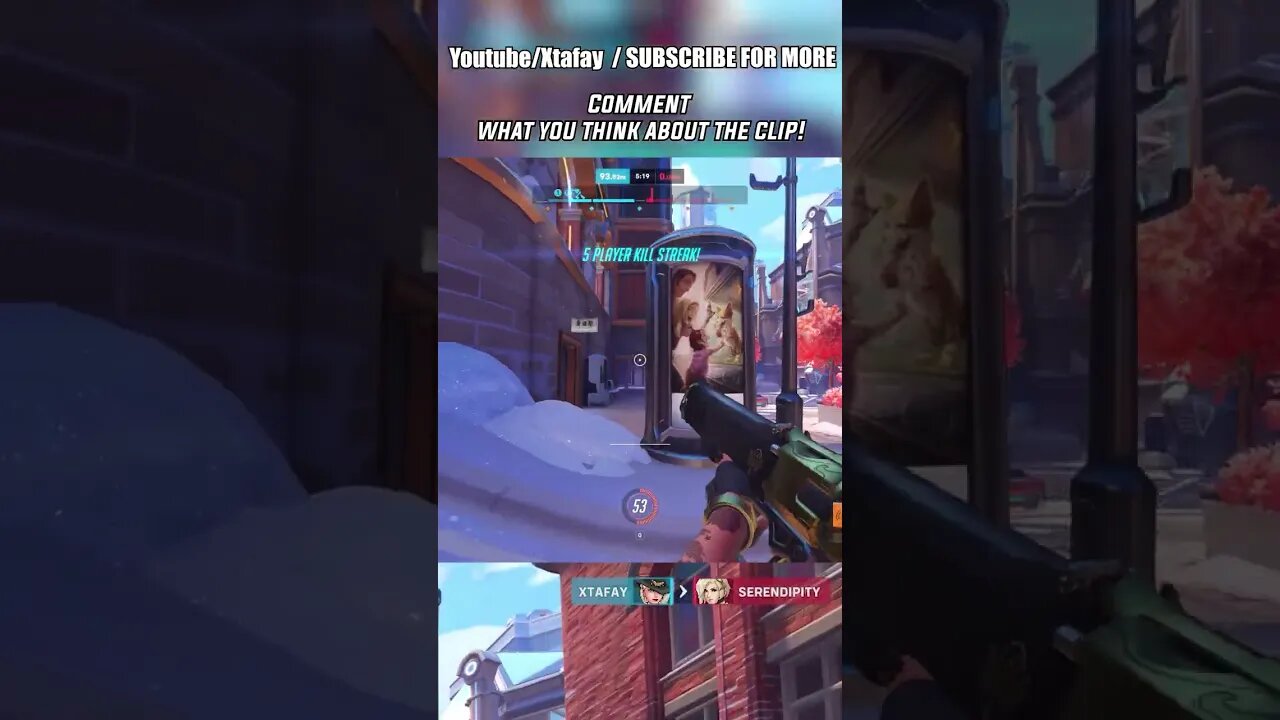 Overwatch powerful kills🔥SUBSCRIBE TO SUPPORT 🙏 #shorts