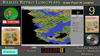 Sid Meier's Civilization II | 1996 | Windows PC | Warlord | America - Episode #9 | Let's Play