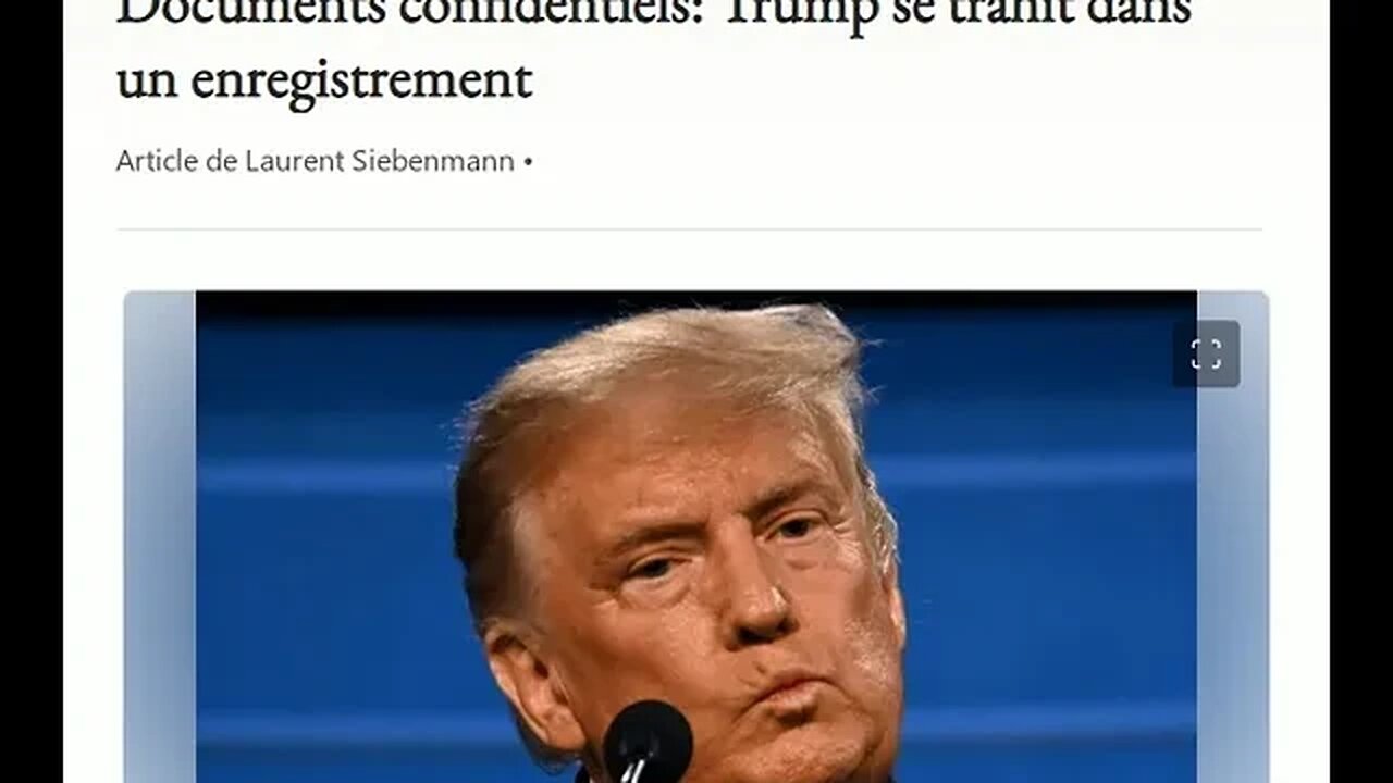 Documents confidentiels: Trump se trahit dans un enregistrement