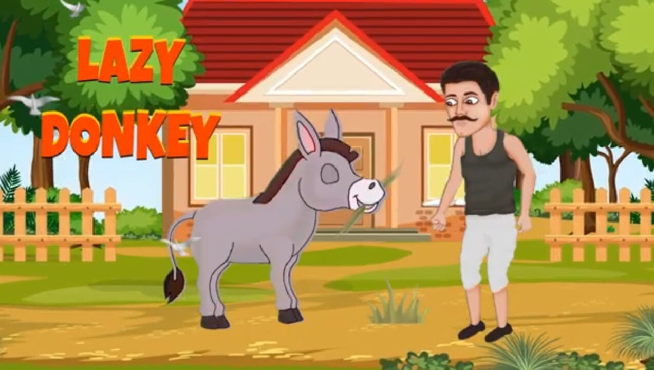 Lazy Donkey in Urdu | Moral stories for Kids | Bedtime Stories for Children | Full Story