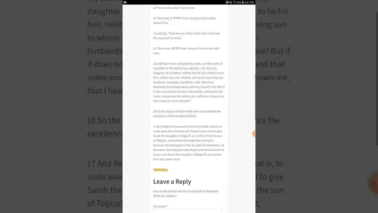 Proof Reading -TOḆIYAH 1,2,3 - The Open Source Bible Project - Join the Project and Read With Us!