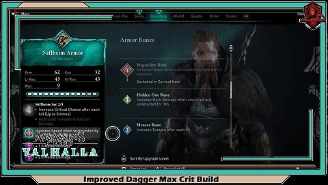 Assassin's Creed Valhalla- Improved Dagger Max Crit Build