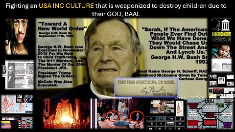 We are Fighting an USA INC CULTURE that is weaponized to destroy children due to their GOD, BAAL