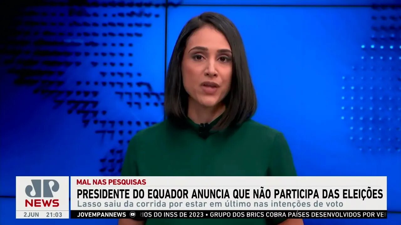 Presidente do Equador anuncia que não participa das eleições no país