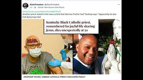 ANOTHER YOUNG JABBED CATHOLIC PRIEST DIES EXPECTEDLY!