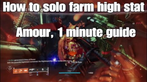 PSA: Farm this now - Season of the Haunted - Solo high star armor farm.