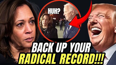 KAMALA HARRIS PANICS LOSING IT AFTER AFTER TRUMP CHALLENGES HER TO FOX NEWS DEBATE! "CHICKEN KAMALA"