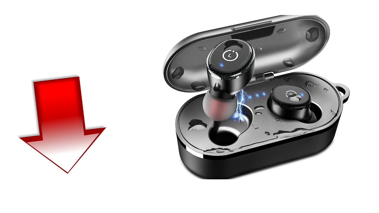 TOZO T10 Bluetooth 5.0 Wireless Earbuds with Wireless Charging Case