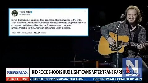 Ted Nugent applauds Kid Rock Joins Bud Light Boycott