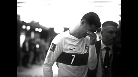 Ronaldo crying after losing vs Morocco💔😭