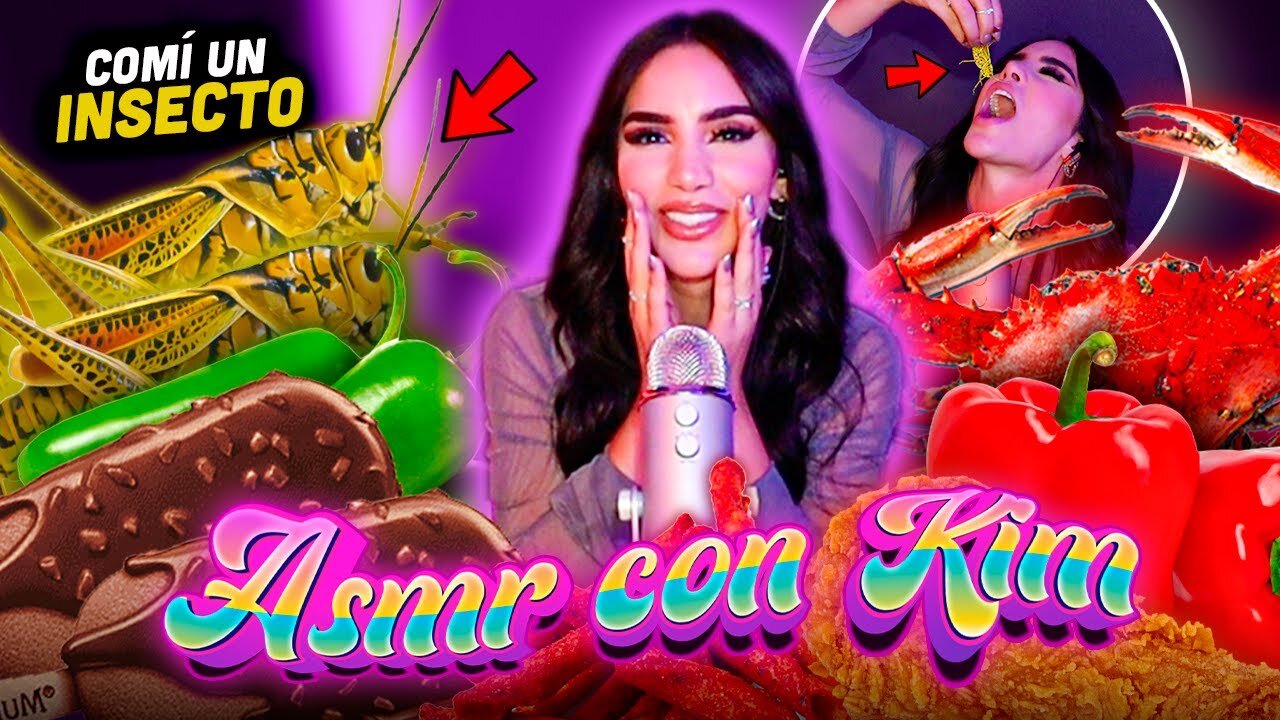 COMIENDO CHAPULINES 🦗 ASMR 🎙️Kimberly Loaiza