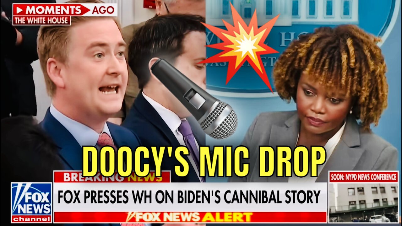 BOOM! DOOCY DROPS THE MIC on KJP over Biden’s LIE about CANNIBALS 🤜🎤💥