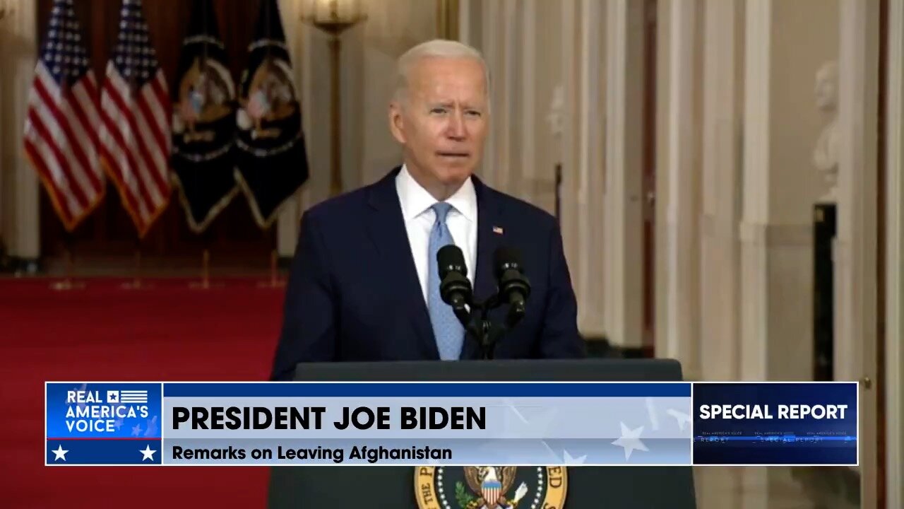 Biden BLAMES Afghan army and Afghan President for Taliban takeover