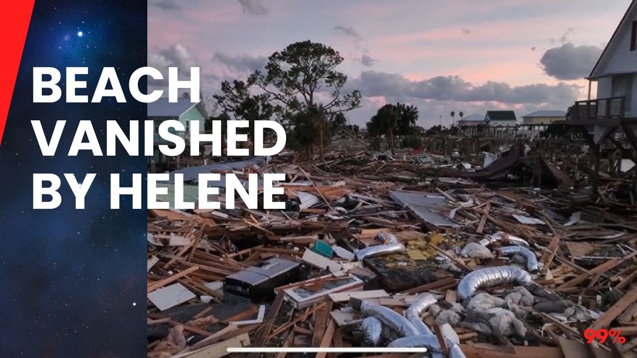 AERIAL FOOTAGE: Helene's Wrath, Keaton Beach Erased from Map